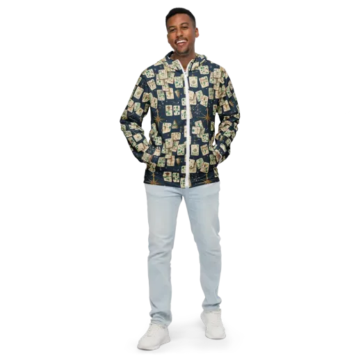 Compass Constellation on a Men's Windbreaker