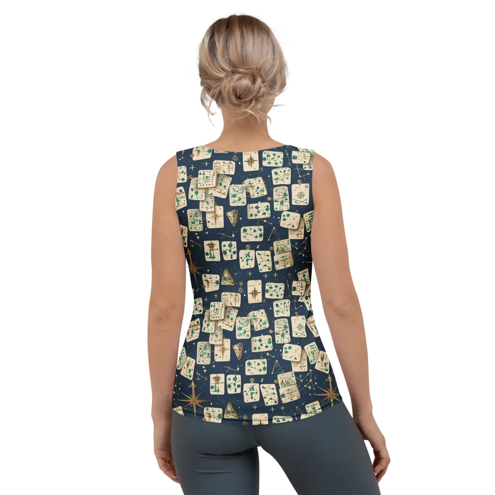 Compass Constellation on Women's Tank Top — Back