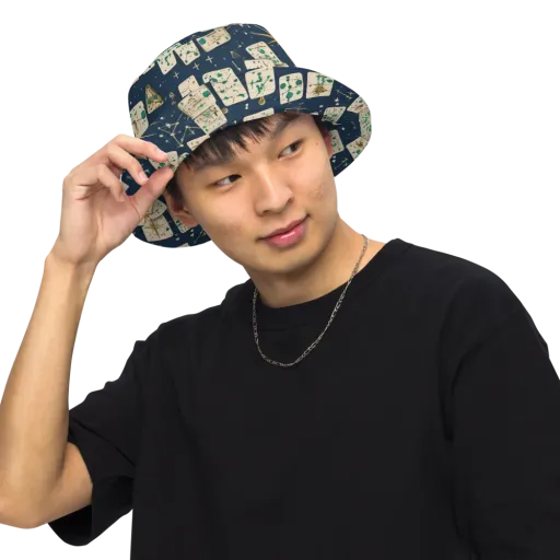 Compass Constellation on a Reversible Bucket Hat