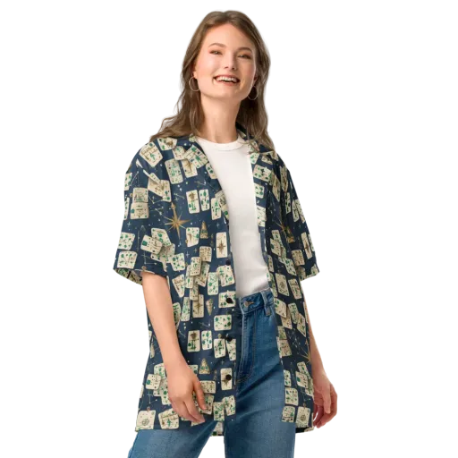 Compass Constellation on a Button Shirt