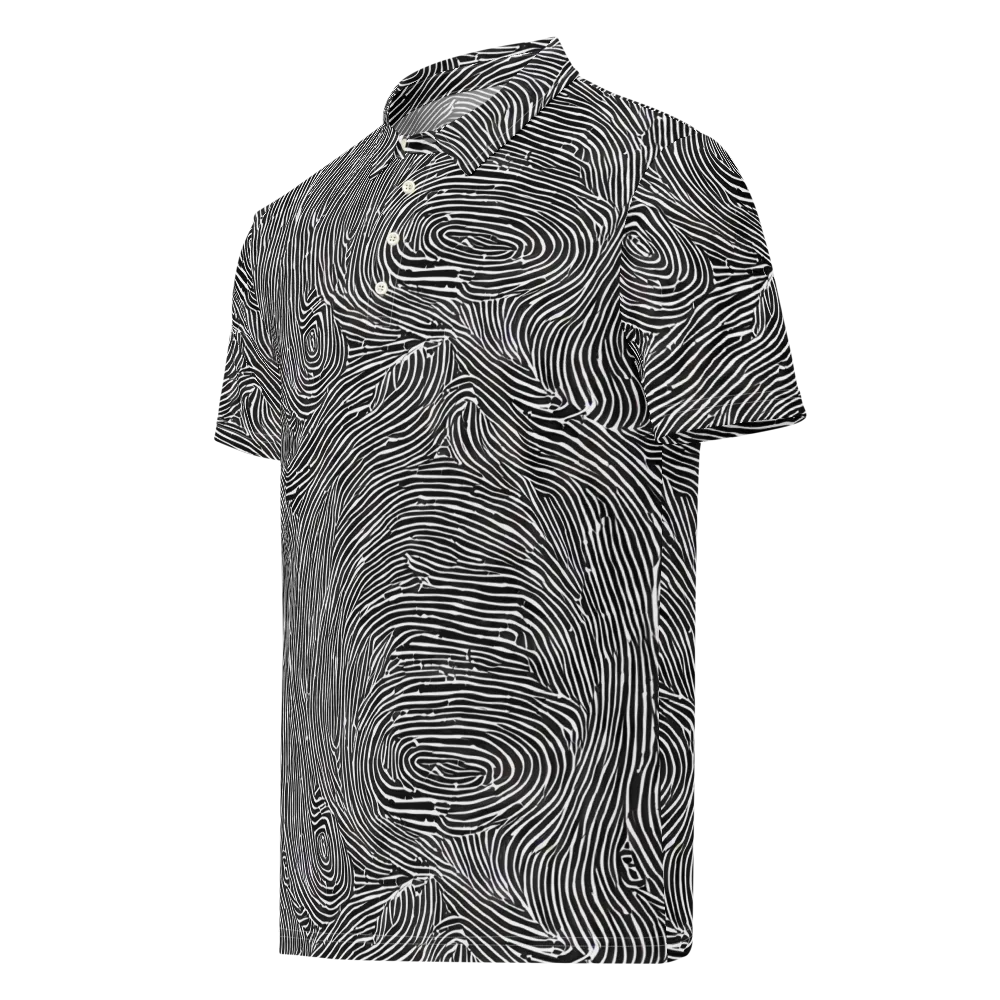 Inkwood Pulse on Men's Slim Fit Polo Shirt — Left Front