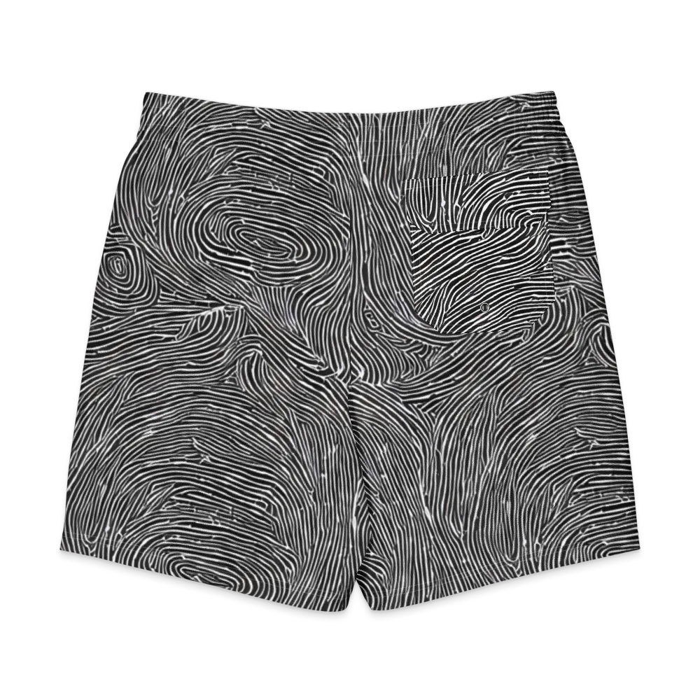 Inkwood Pulse on Men's Board Shorts — Back