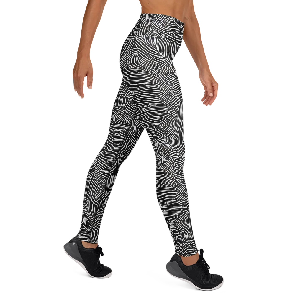 Inkwood Pulse on Yoga Leggings — Right