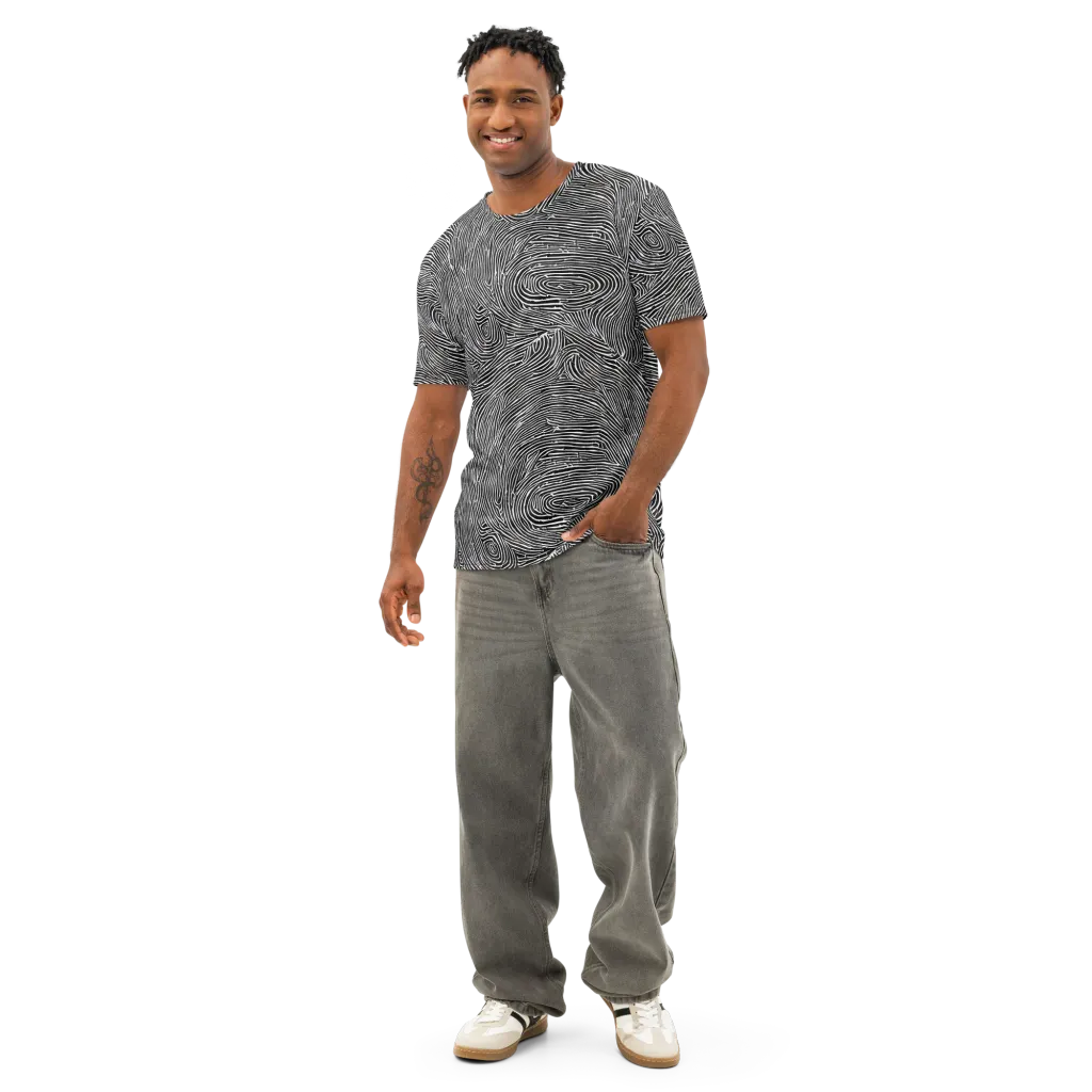 Inkwood Pulse on Men's Cotton Crew Neck T-Shirt — Front