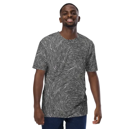 Inkwood Pulse on a Men's Crew Neck T-Shirt