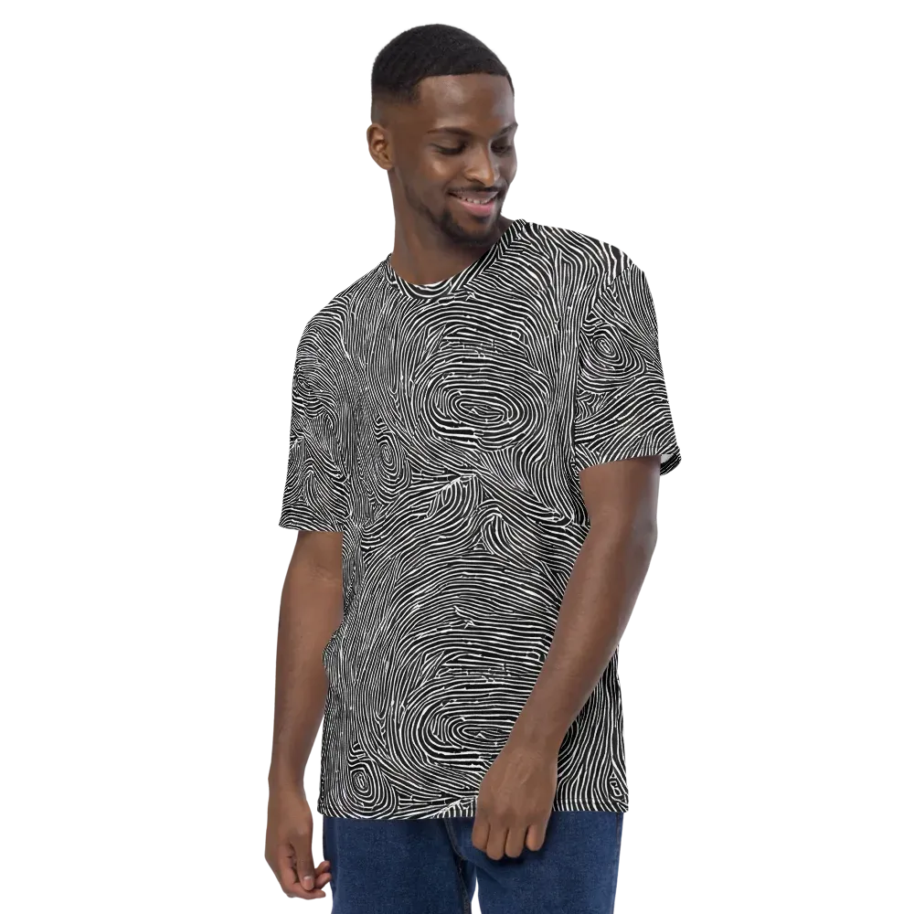 Inkwood Pulse on Men's Crew Neck T-Shirt — Left
