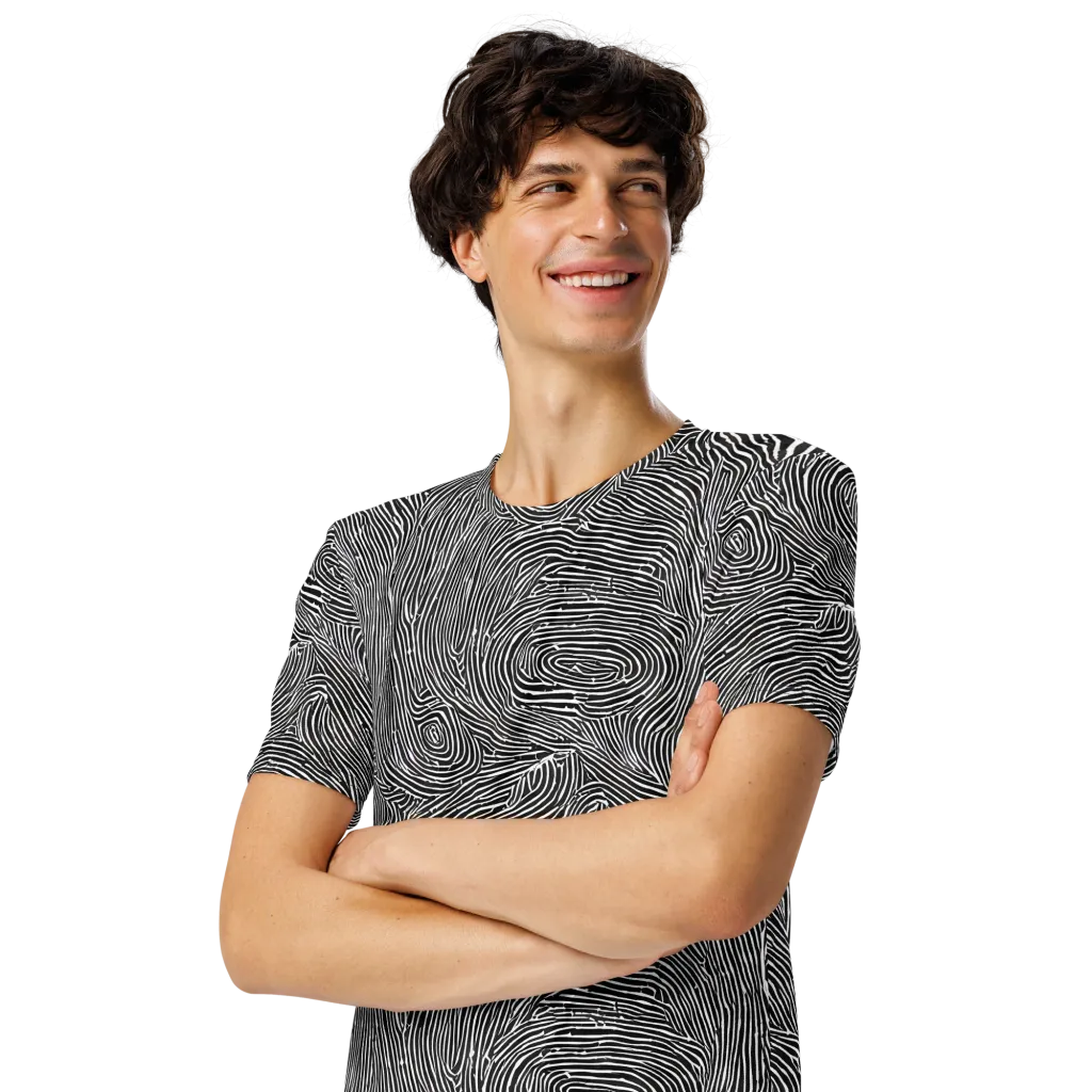 Inkwood Pulse on Men's Crew Neck T-Shirt — Left Front