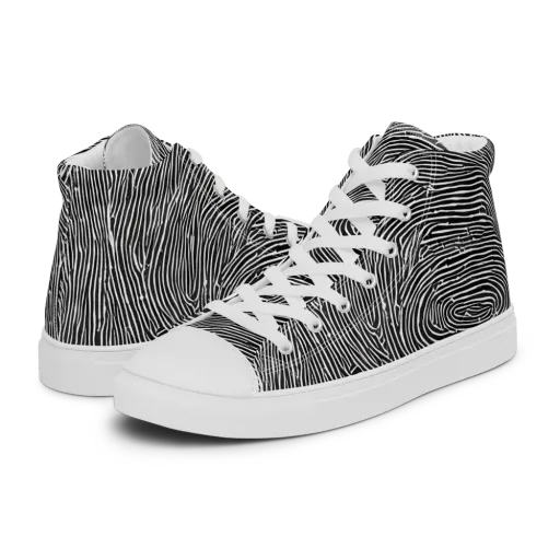 Inkwood Pulse on a Women's High Top Canvas Shoes