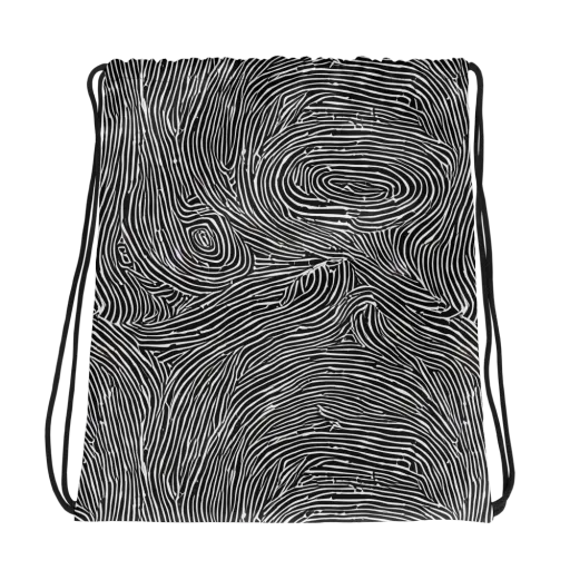 Inkwood Pulse on a Drawstring Bag