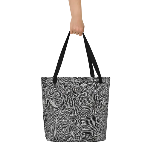 Inkwood Pulse on a Large Tote Bag W/ Pocket
