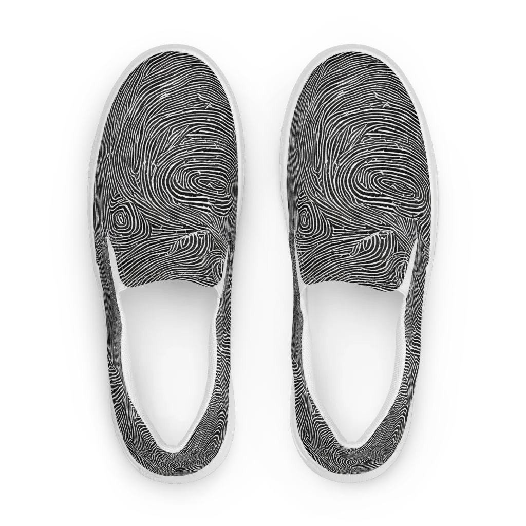 Inkwood Pulse on Women's Slip-On Canvas Shoes — Front