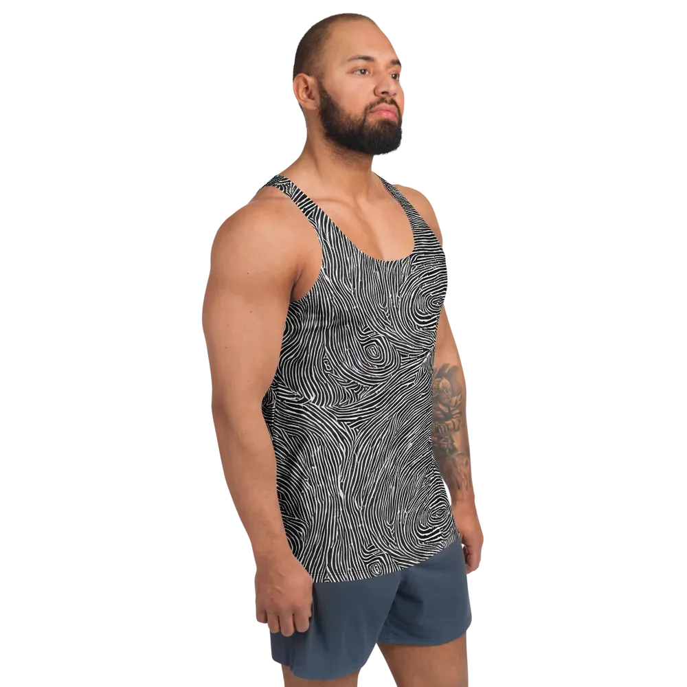 Inkwood Pulse on Men's Tank Top — Right Front