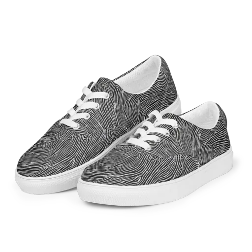 Inkwood Pulse on a Men's Lace-Up Canvas Shoes