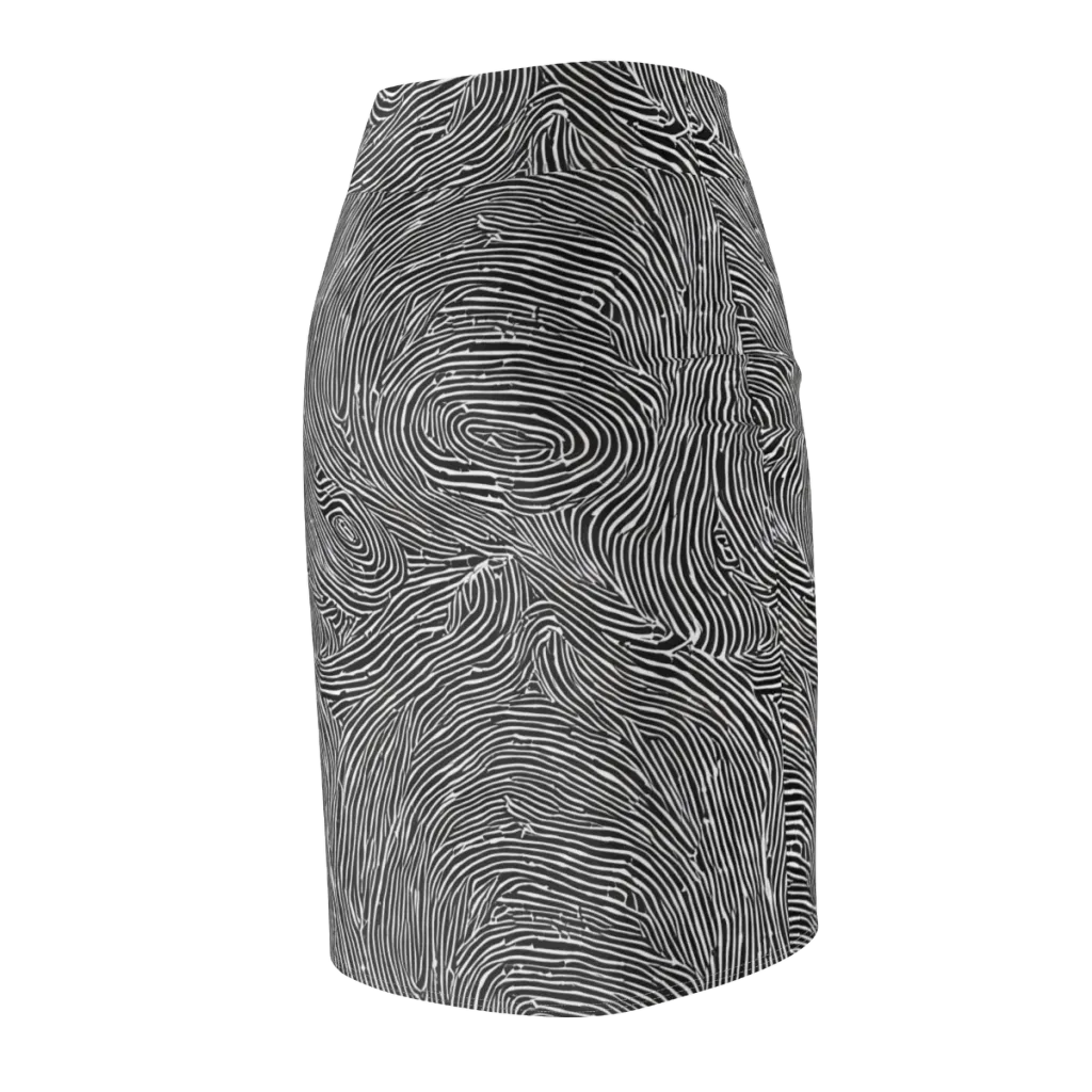 Inkwood Pulse on Pencil Skirt — Back Side