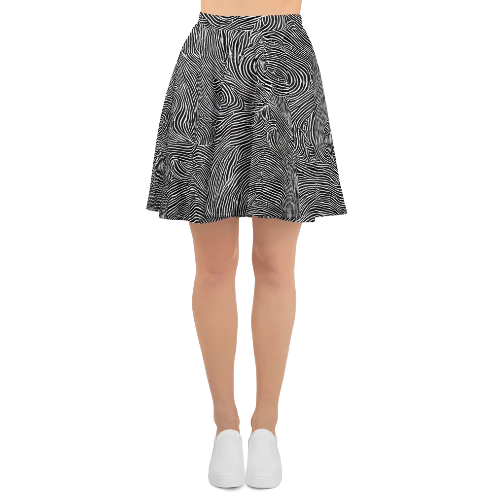 Inkwood Pulse on Skater Skirt — Front