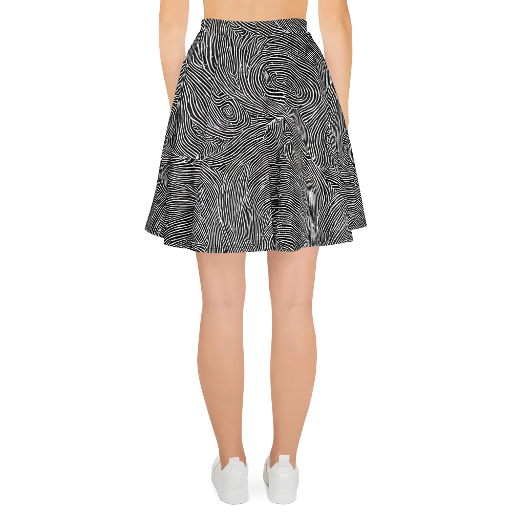 Inkwood Pulse on Skater Skirt — Back