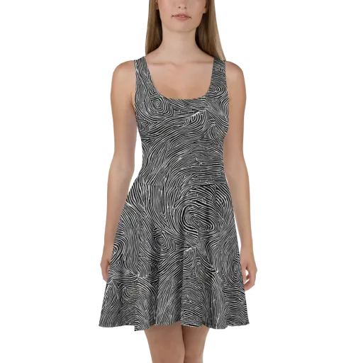 Inkwood Pulse on a Skater Dress
