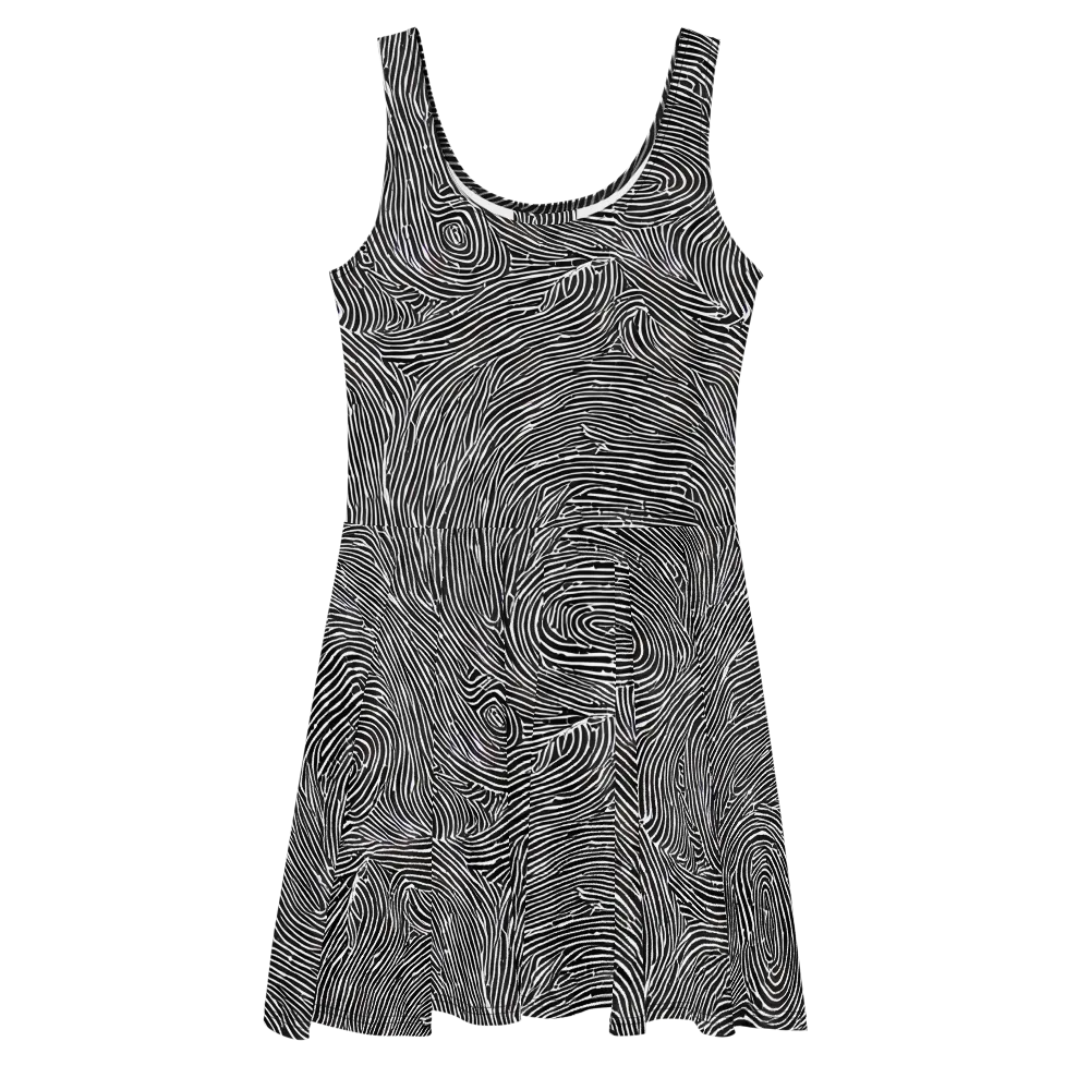 Inkwood Pulse on Skater Dress — Front