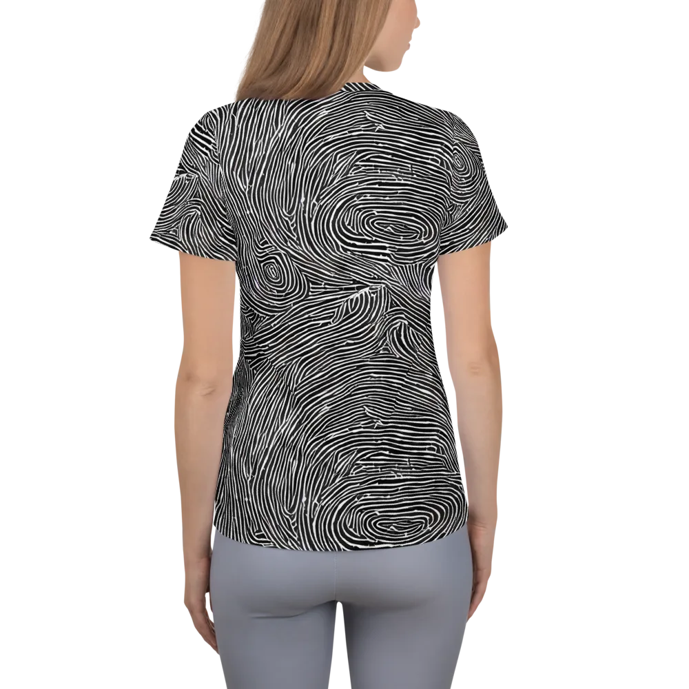 Inkwood Pulse on Women's Athletic T-Shirt — Back