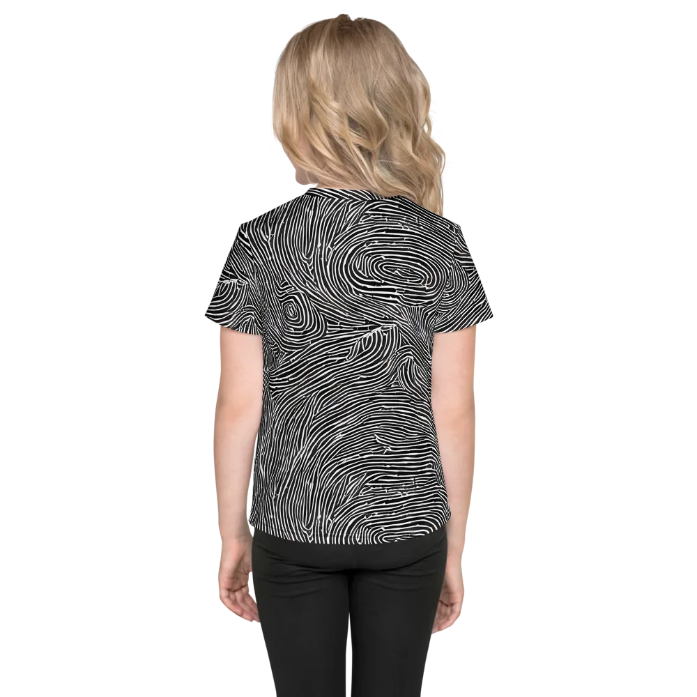 Inkwood Pulse on Kids Crew Neck T-Shirt — Back