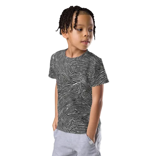 Inkwood Pulse on a Kids Crew Neck T-Shirt