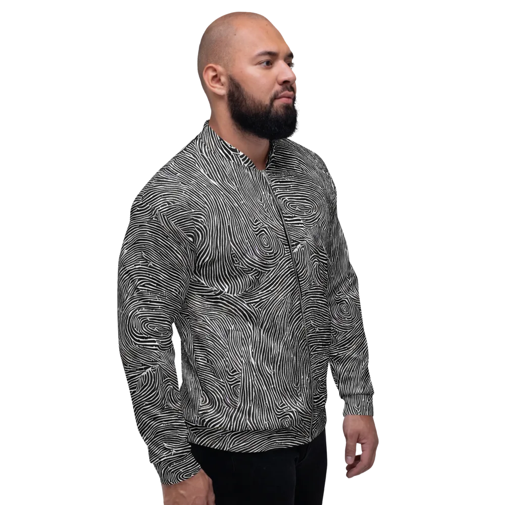 Inkwood Pulse on Bomber Jacket — Right