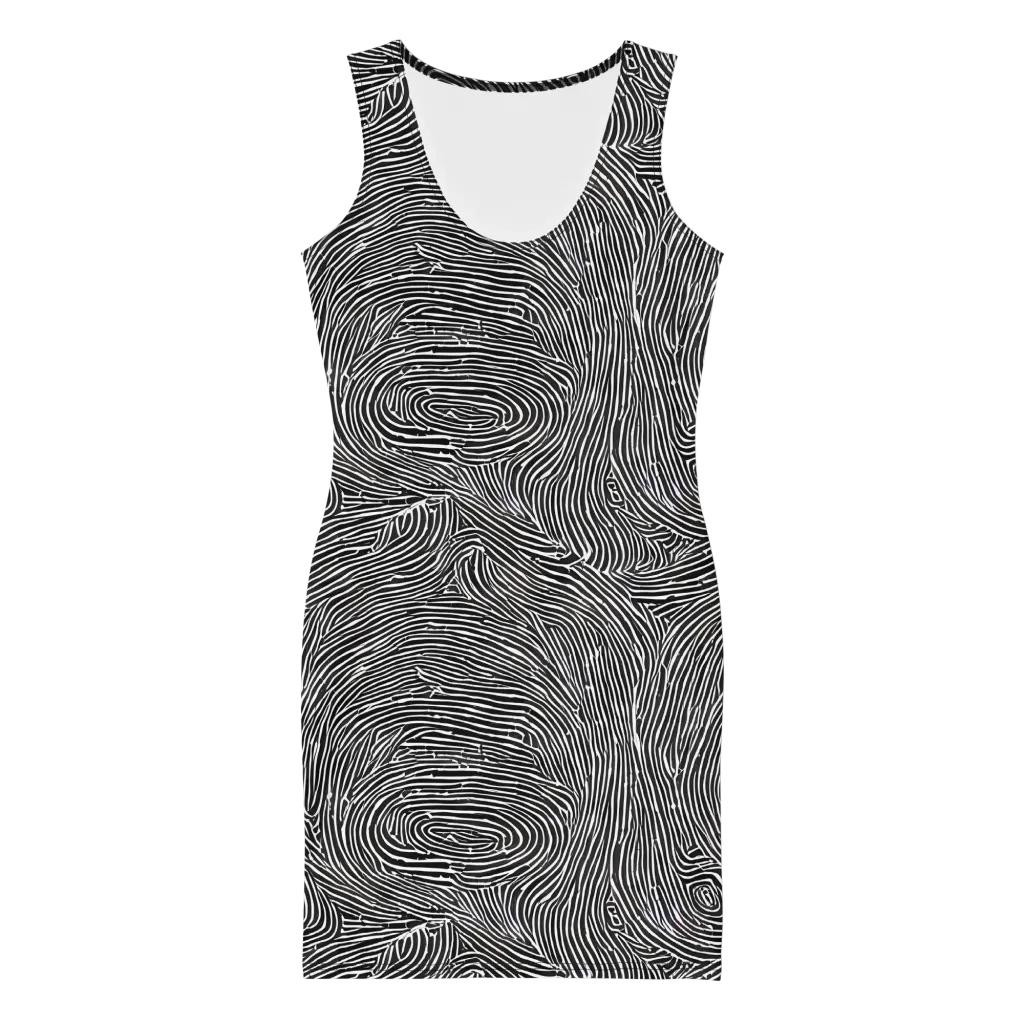 Inkwood Pulse on Bodycon Dress — Front
