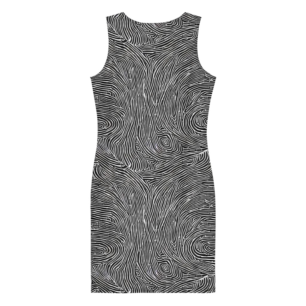 Inkwood Pulse on Bodycon Dress — Back