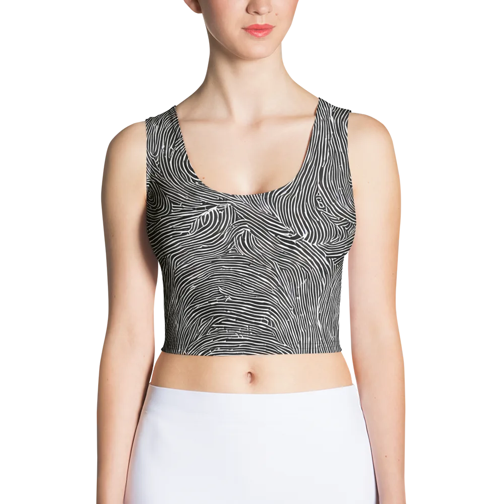 Inkwood Pulse on Crop Top — Front
