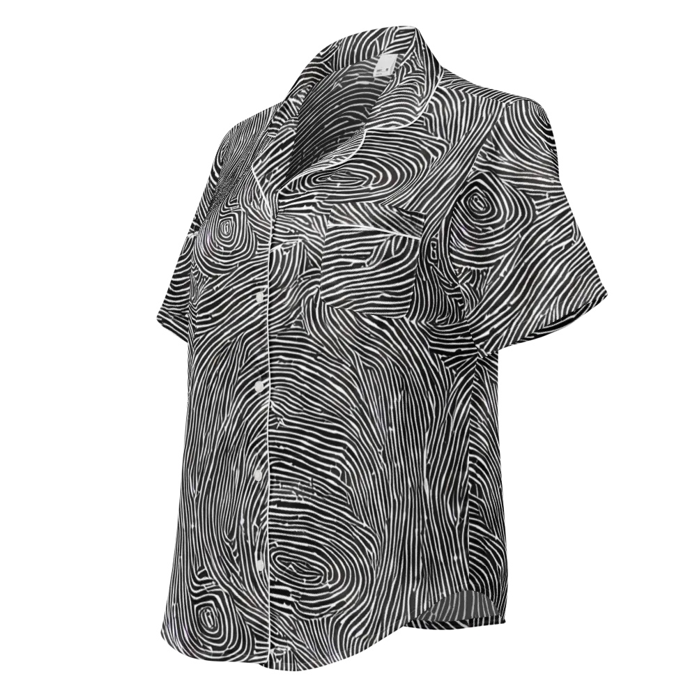 Inkwood Pulse on Women's Short Sleeve Pajama Top — Left Front