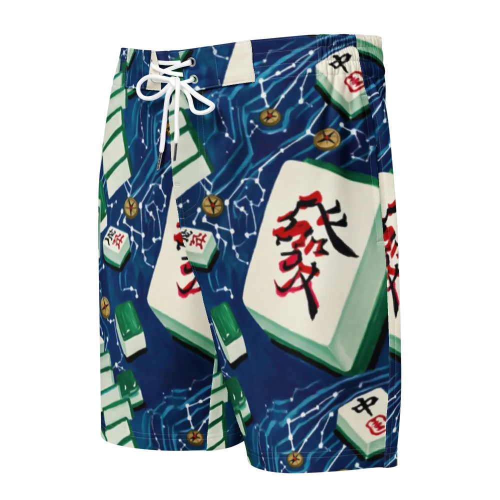 Compass Almanac on Men's Board Shorts — Front