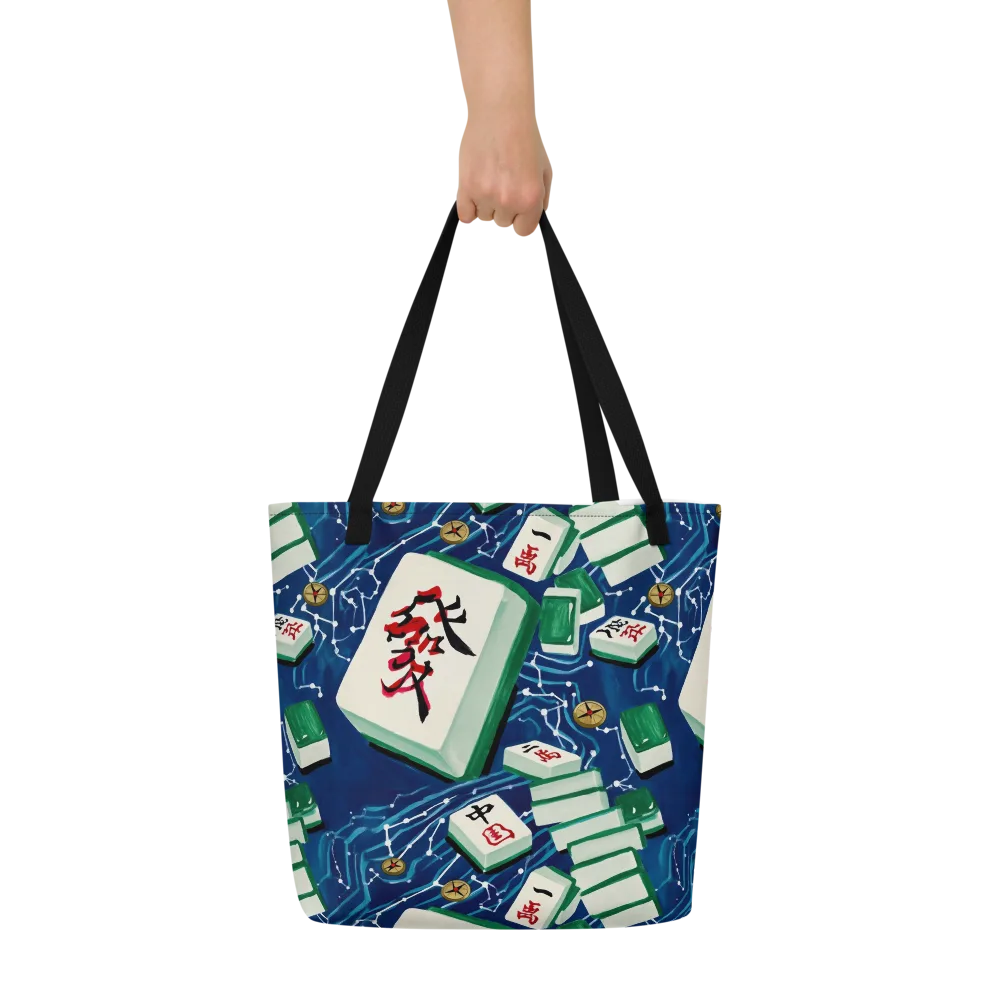 Compass Almanac on Large Tote Bag W/ Pocket — Front