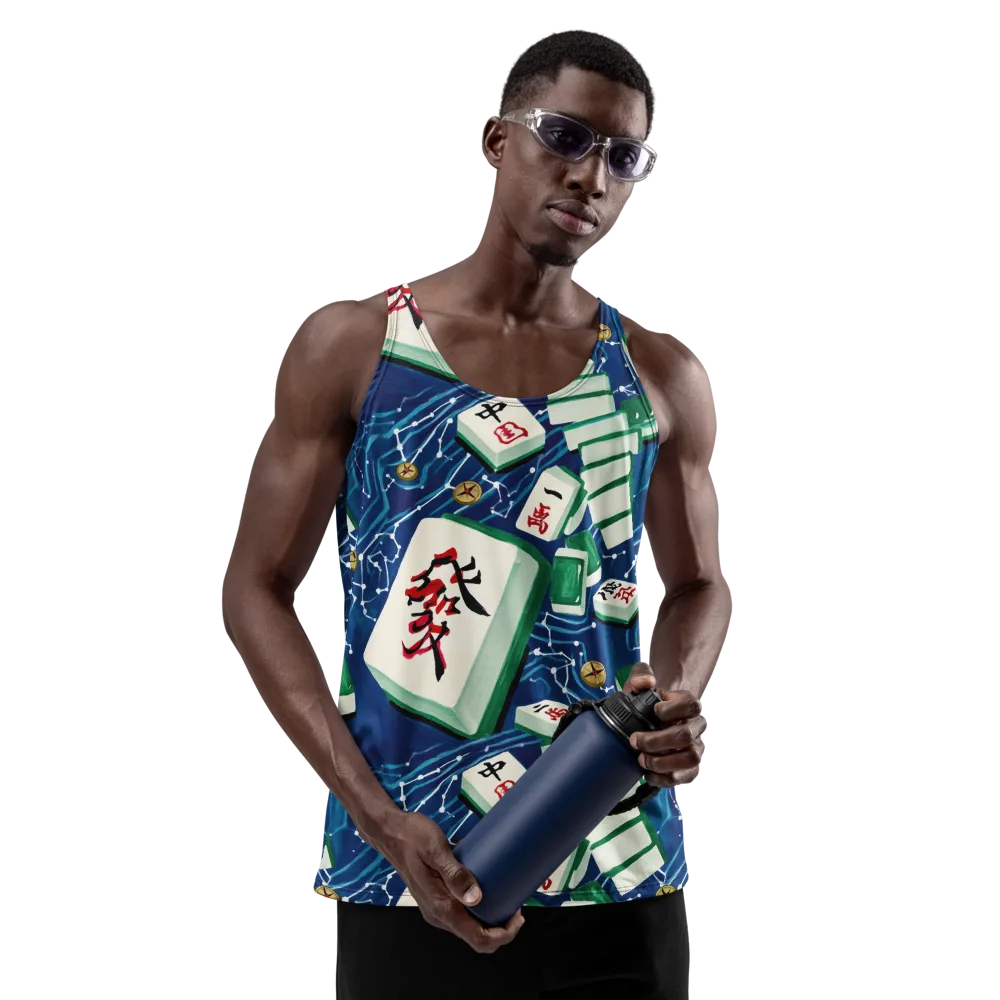 Compass Almanac on Men's Tank Top — Front