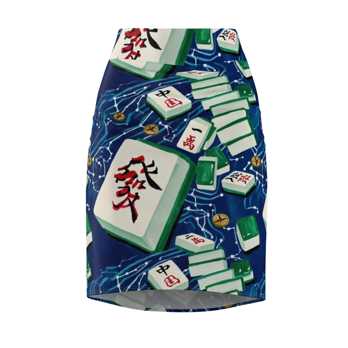 Compass Almanac on Pencil Skirt — Front