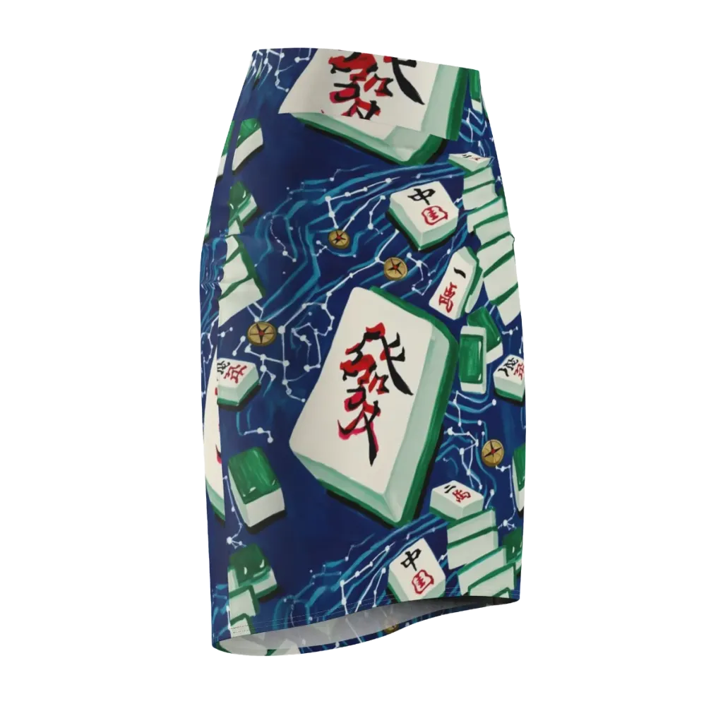 Compass Almanac on Pencil Skirt — Front Side