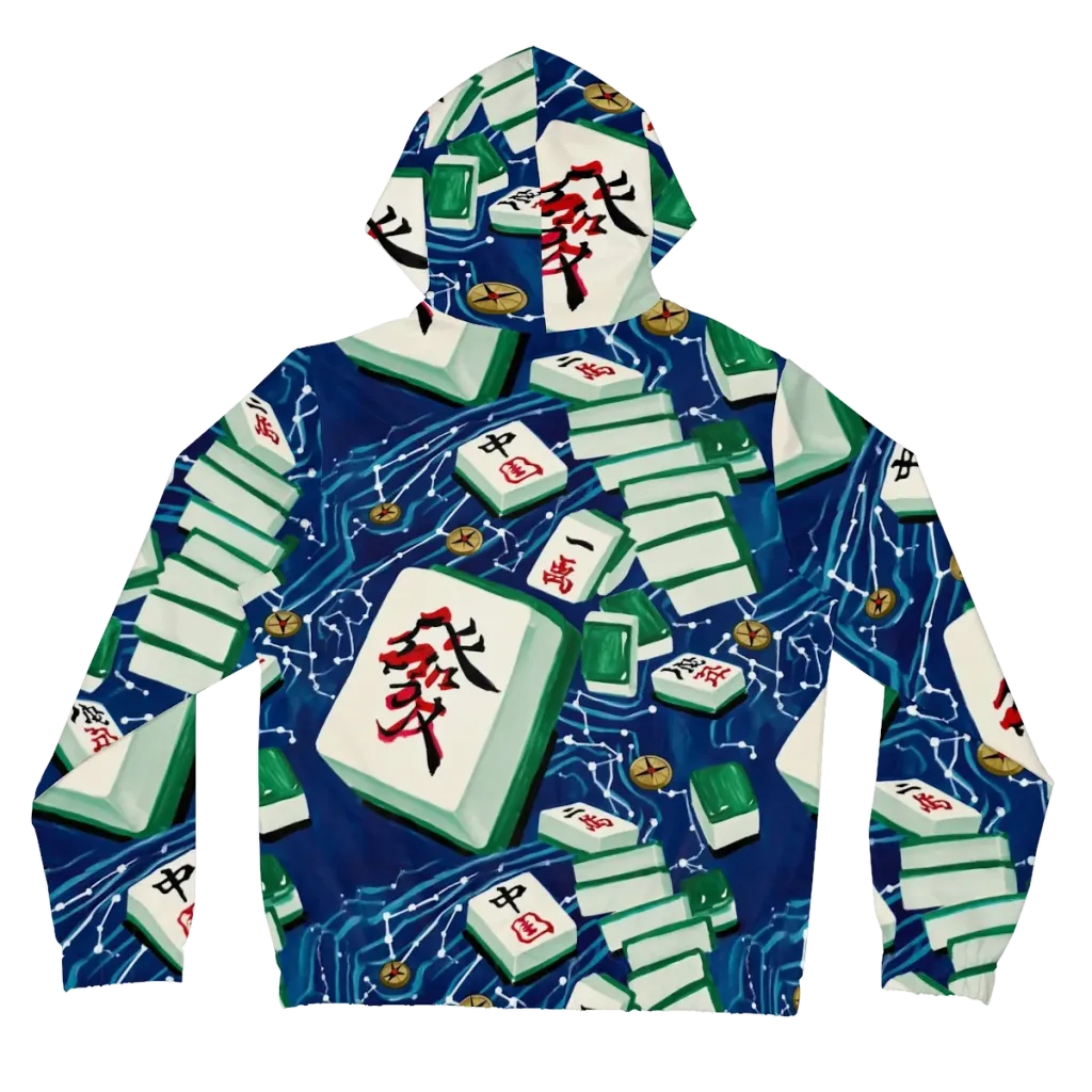 Compass Almanac on Women's Full-Zip Hoodie — Back