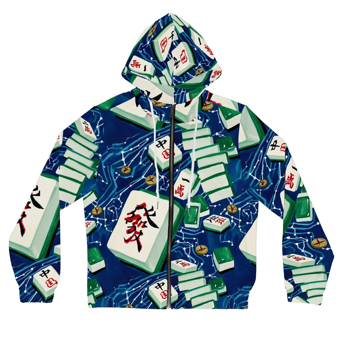 Compass Almanac on Women's Full-Zip Hoodie — Front