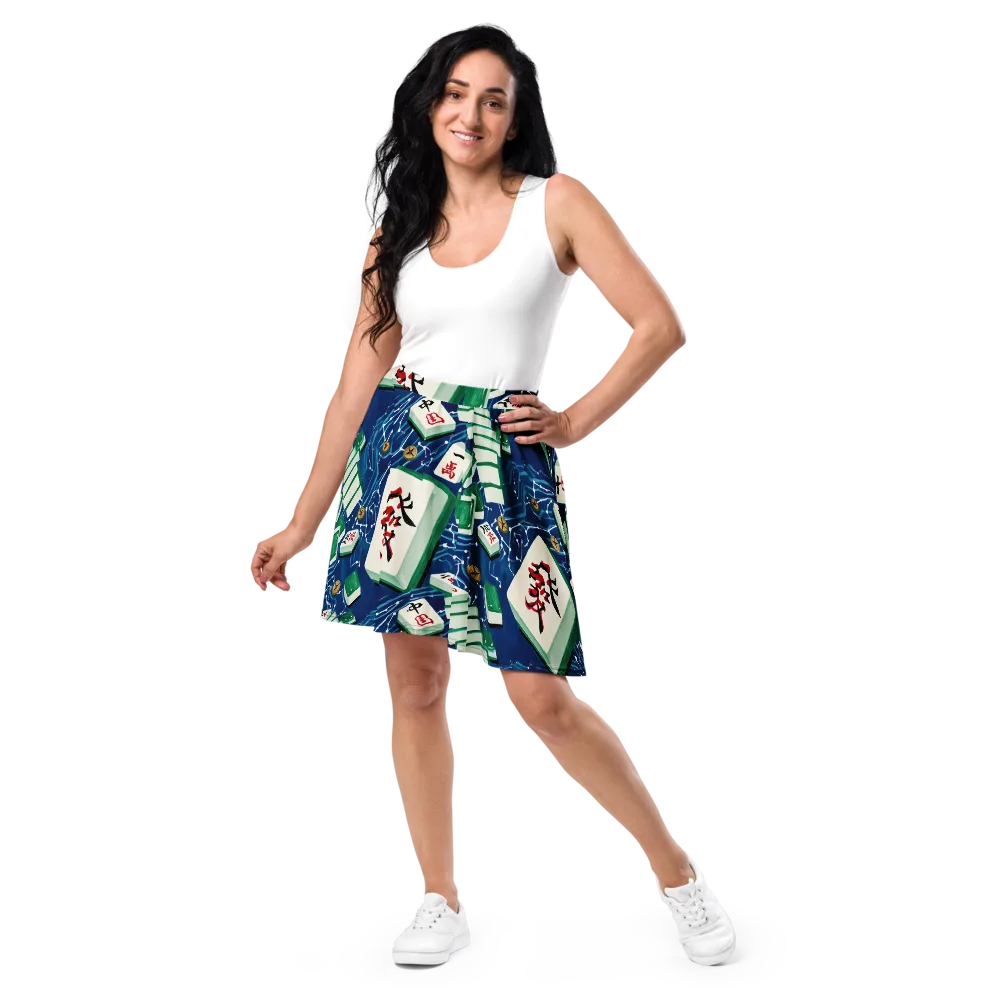 Compass Almanac on Skater Skirt — Front