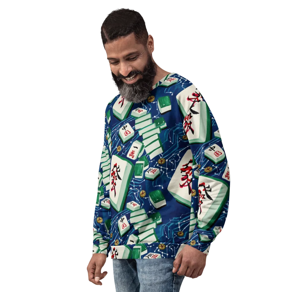 Compass Almanac on Sweatshirt — Left Front