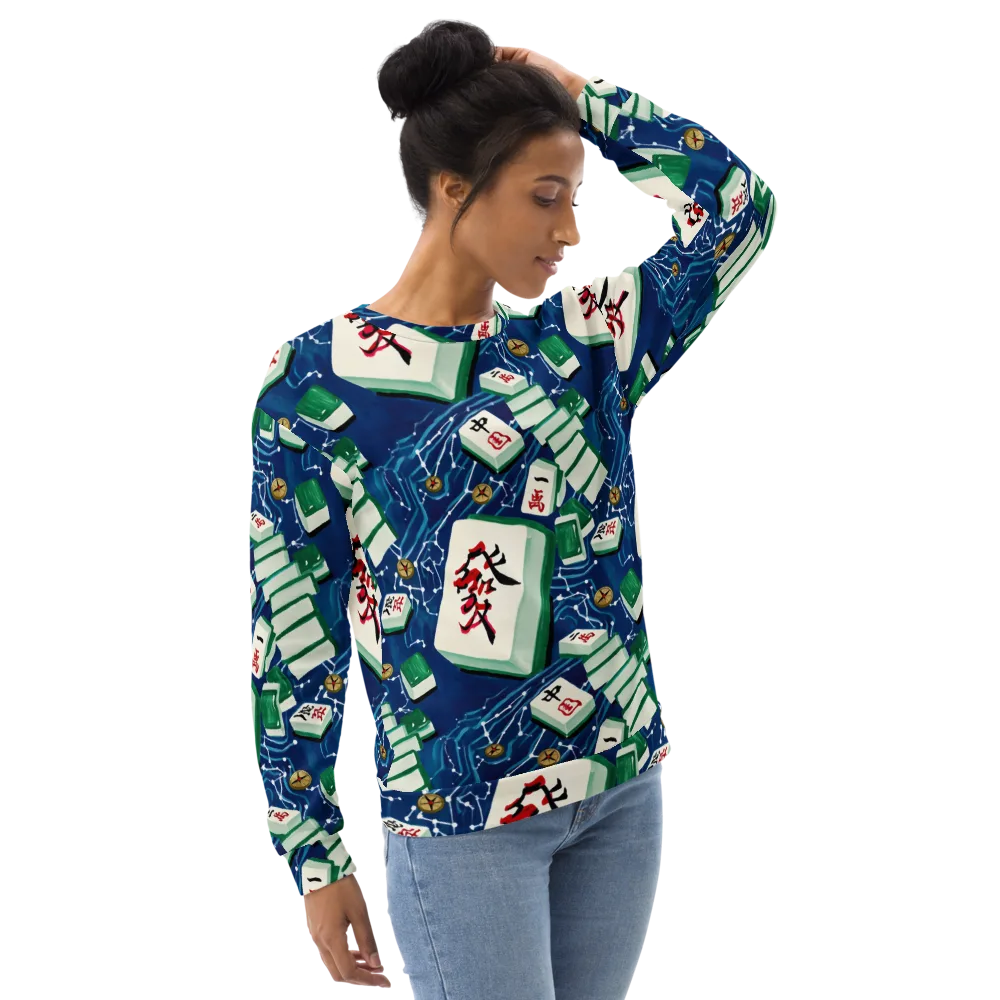 Compass Almanac on Sweatshirt — Right Front