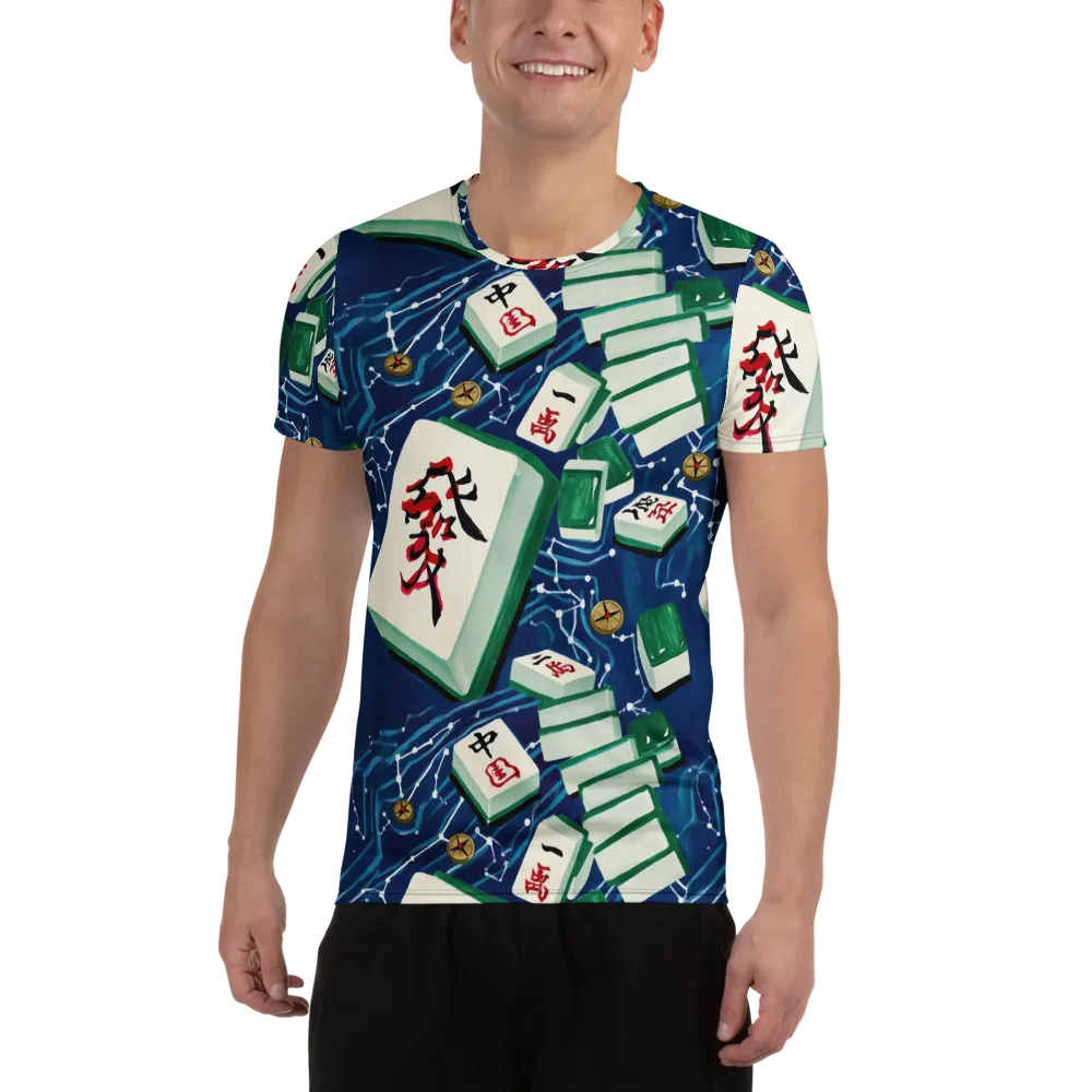 Compass Almanac on Men's Athletic T-Shirt — Front