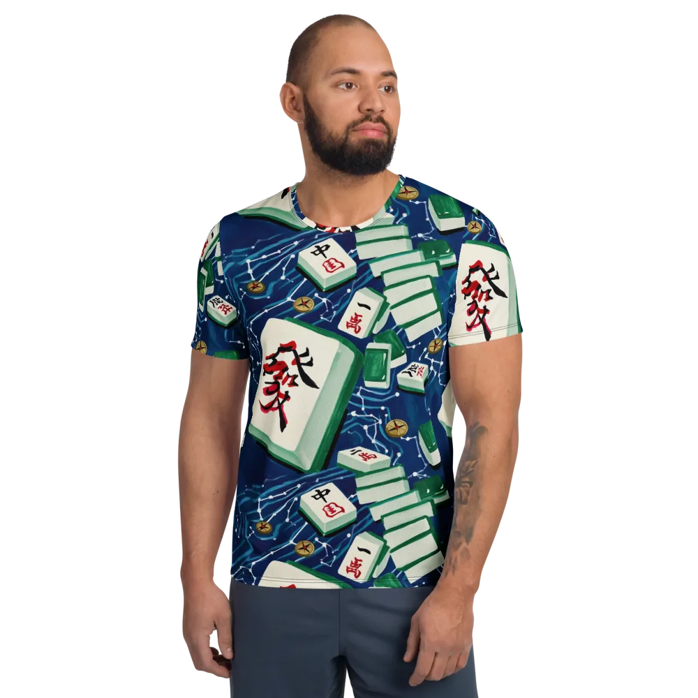 Compass Almanac on Men's Athletic T-Shirt — Front