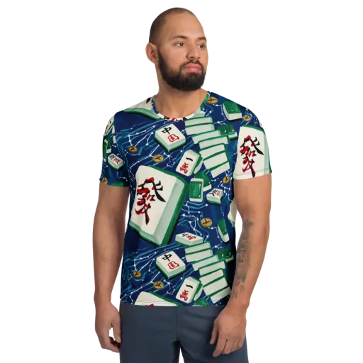 Compass Almanac on a Men's Athletic T-Shirt