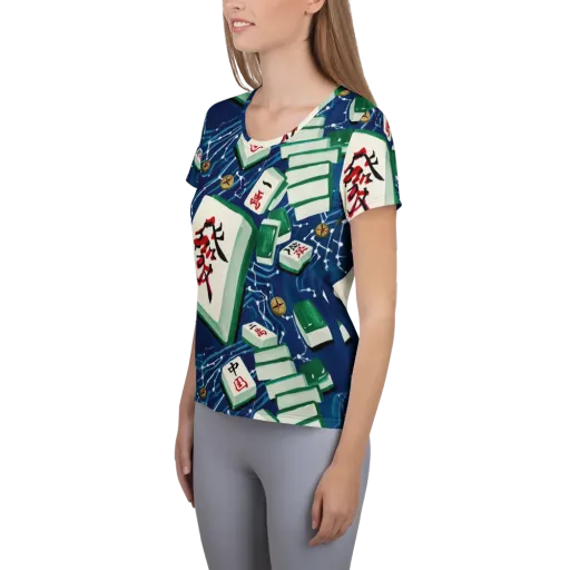 Compass Almanac on a Women's Athletic T-Shirt