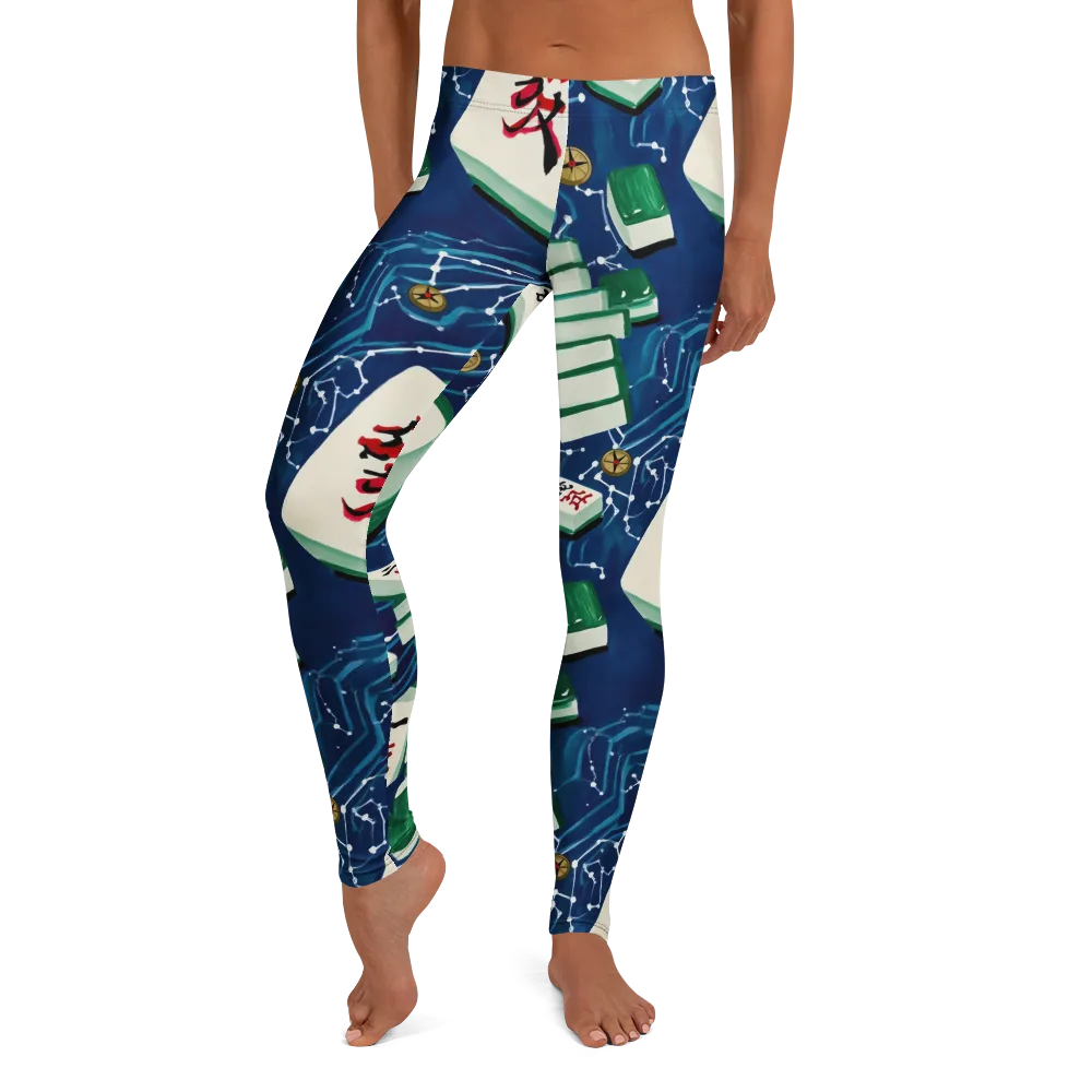 Compass Almanac on Leggings — Front