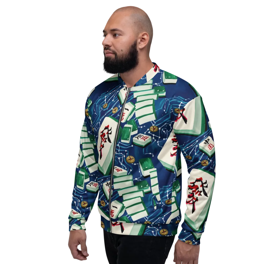 Compass Almanac on Bomber Jacket — Left