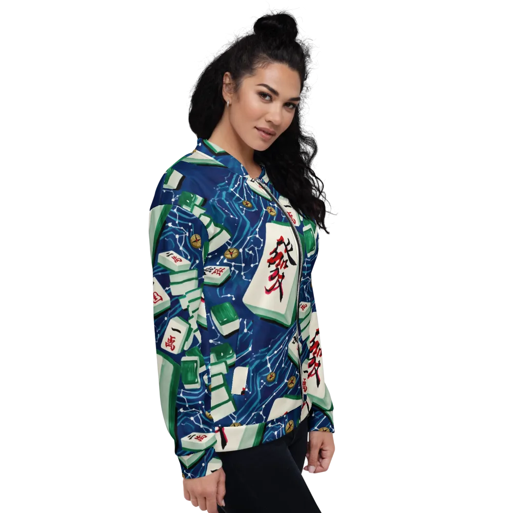 Compass Almanac on Bomber Jacket — Right