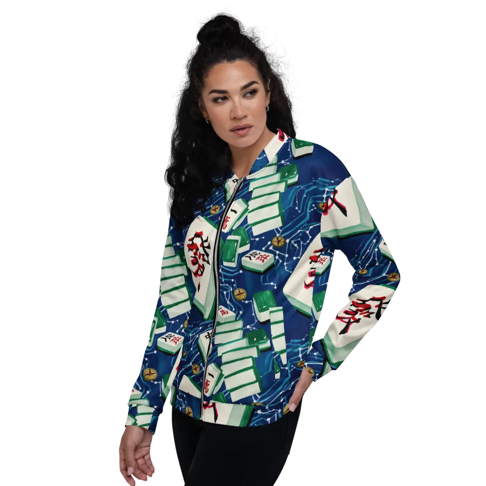 Compass Almanac on Bomber Jacket — Left
