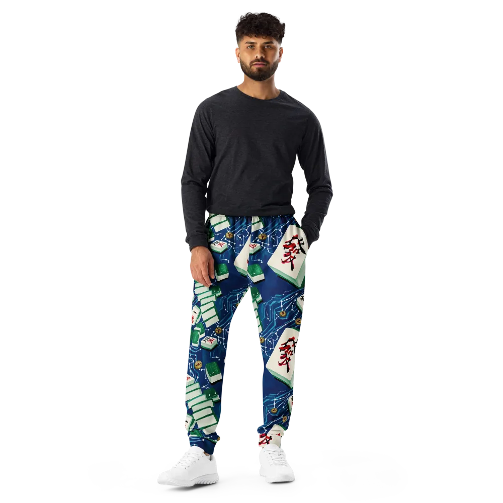 Compass Almanac on Men's Joggers — Front
