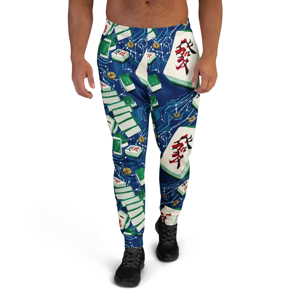 Compass Almanac on Men's Joggers — Front